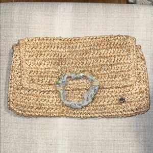Flora Bella
Esplendor Raffia Metallic Clutch Bag